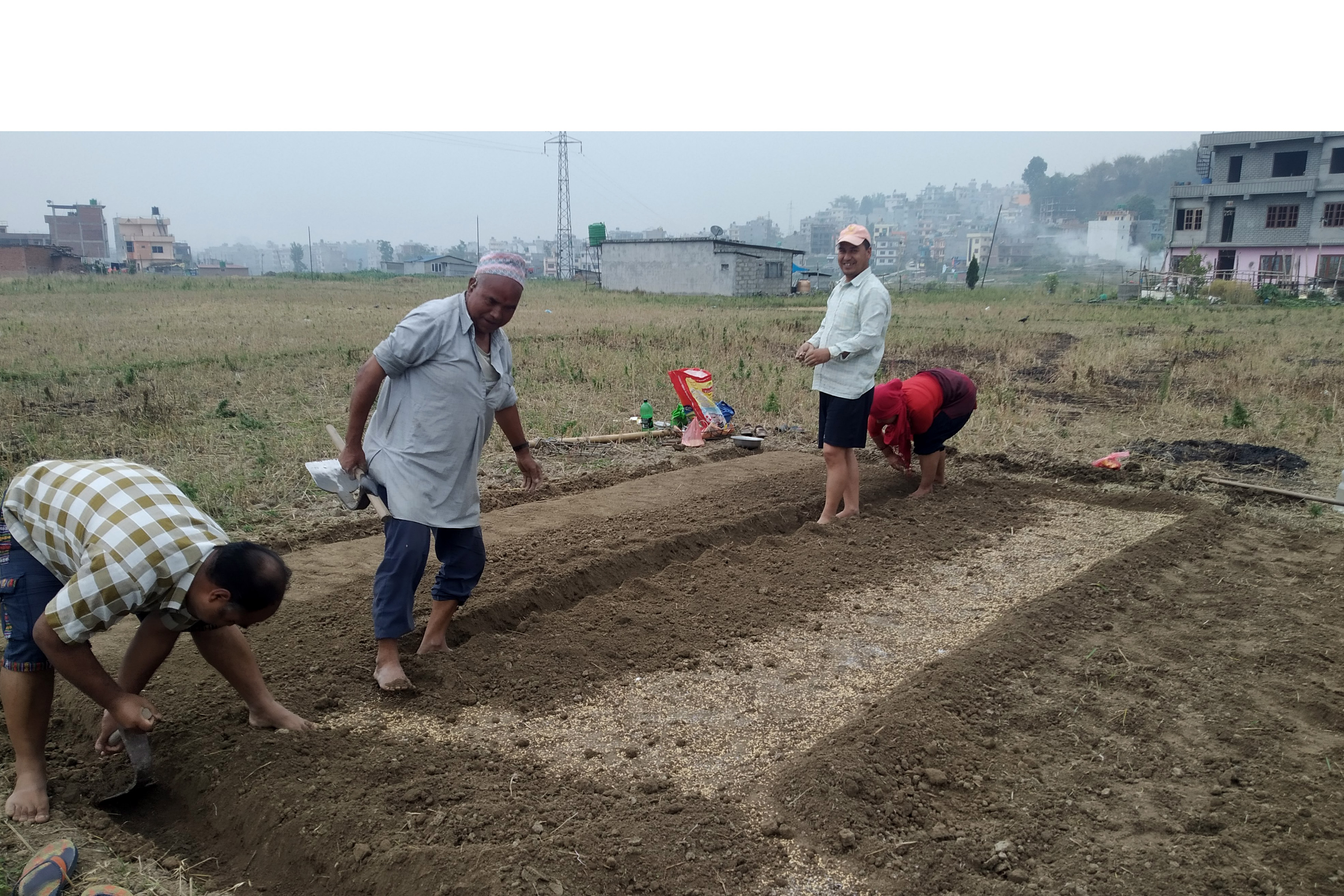 धानको बीउ राख्दै भक्तपुरका किसान